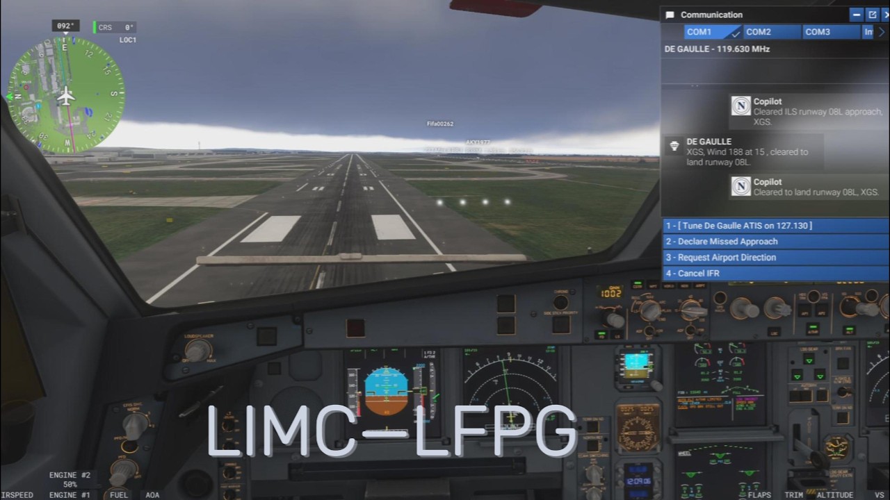 Microsoft Flight Simulator PS5/ Volo completo LIMC-LFPG