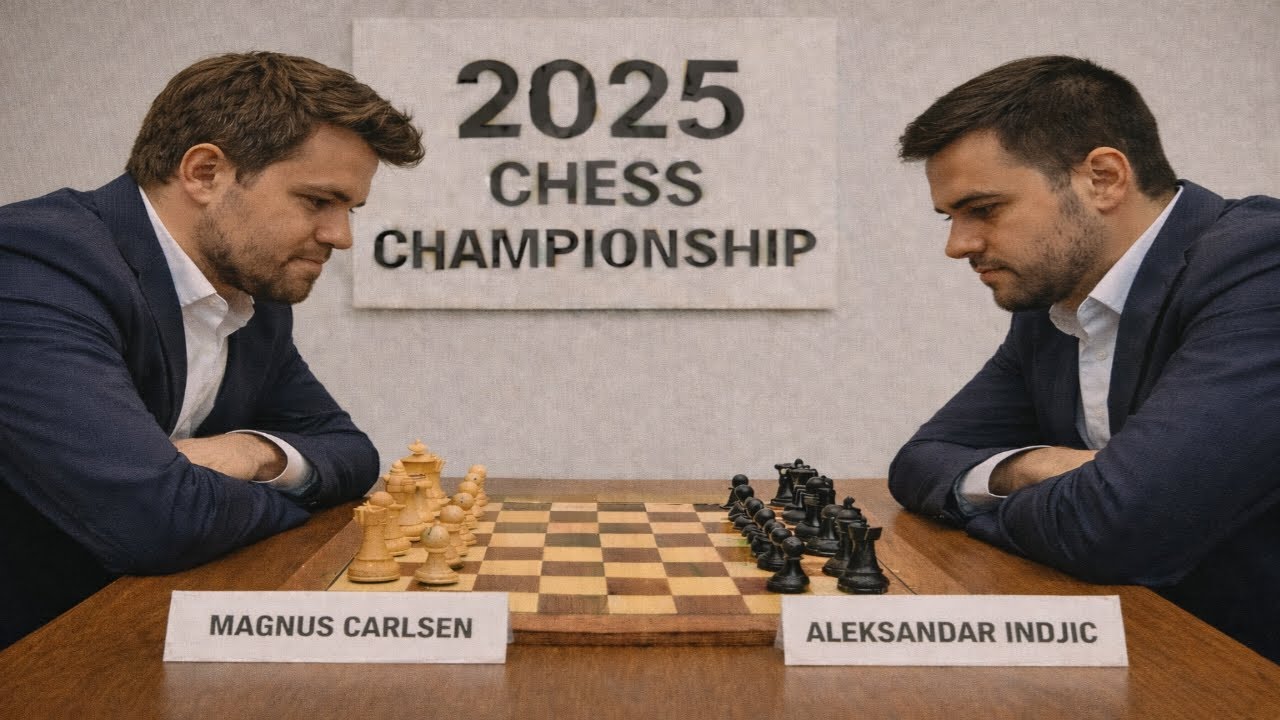 Magnus Carlsen vs Aleksandr Indjic // Titled Tuesday, 2025