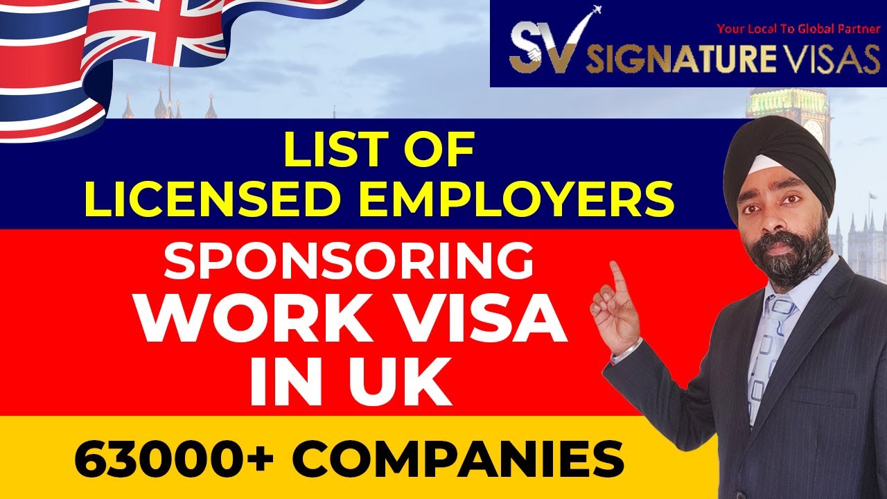 Full List of Sponsored Companies which can Sponsor UK Work Visa