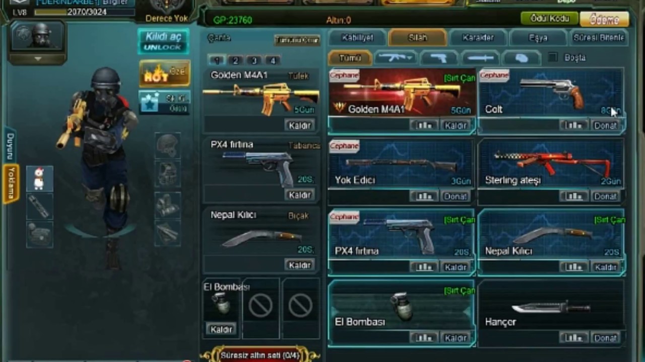 First Blood Hack ( Altın , GP , Silah !! ) &Ccedil;ALIŞTI !! :)