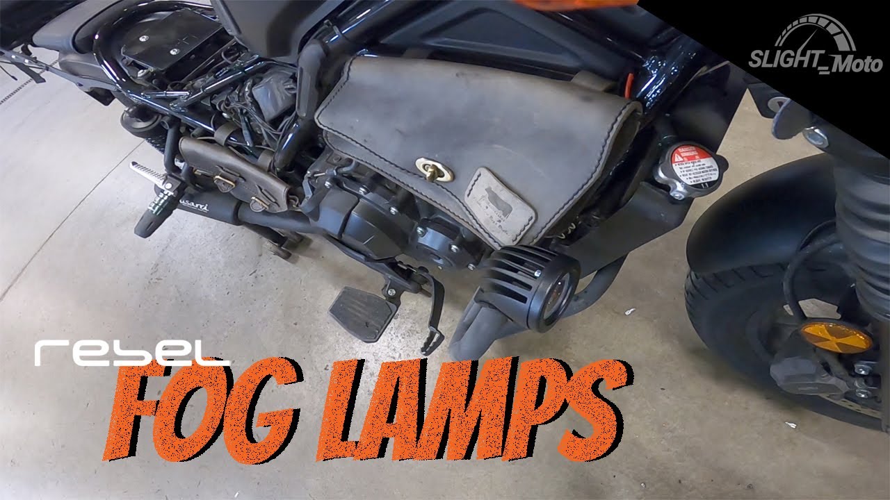 Honda Rebel - Fog lamp install.