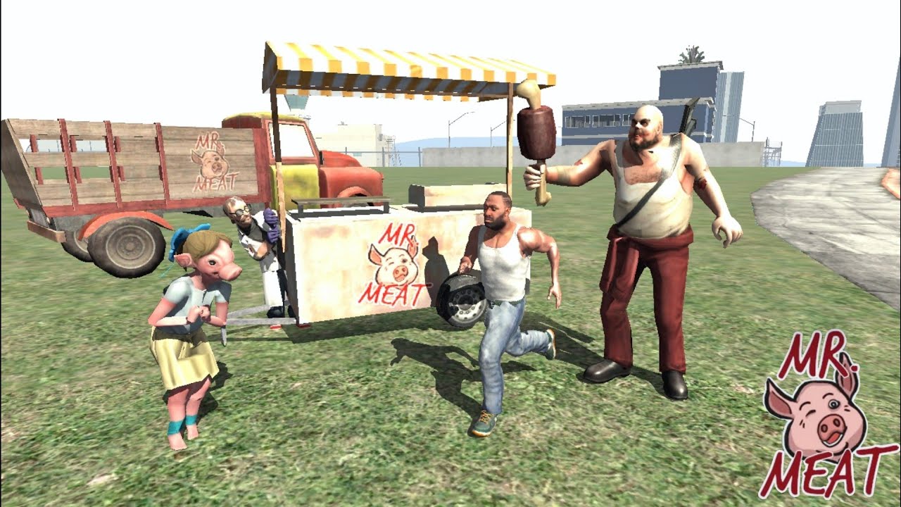 Franklin vs Mr Meat in Indian Bike Driving 3D