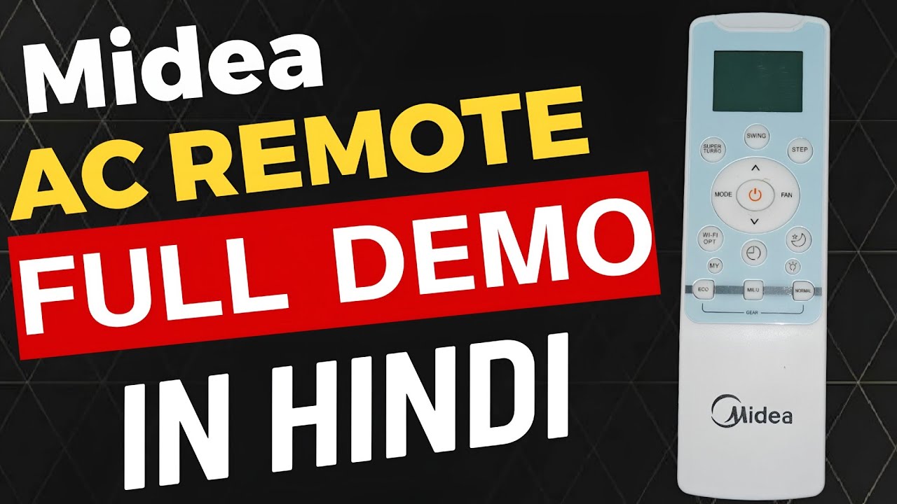 midea ac remote full demo #midea #ac #carrier #remote