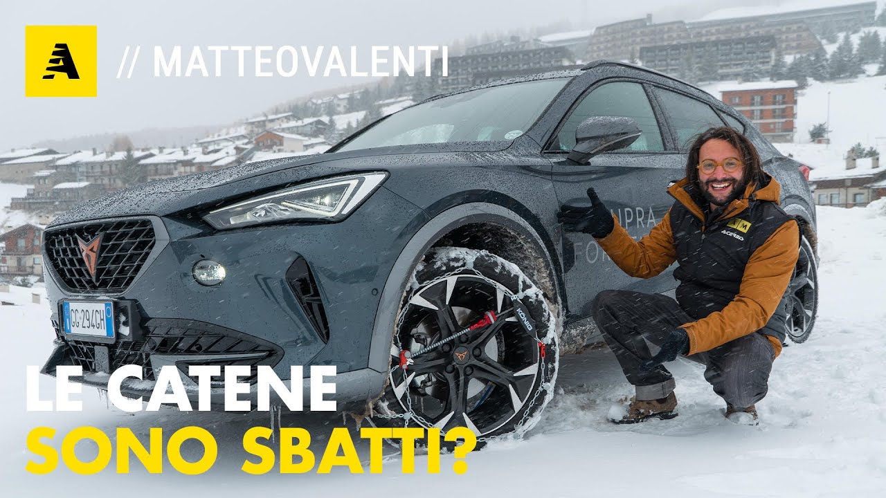 Montare le CATENE da NEVE è davvero SBATTI? Con gomme ESTIVE e una CUPRA Formentor nella BUFERA