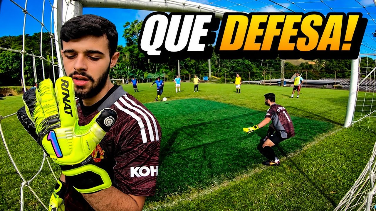 ESTREEI A LUVA NOVA E PEGUEI PÊNALTI,FECHEI O GOL!
