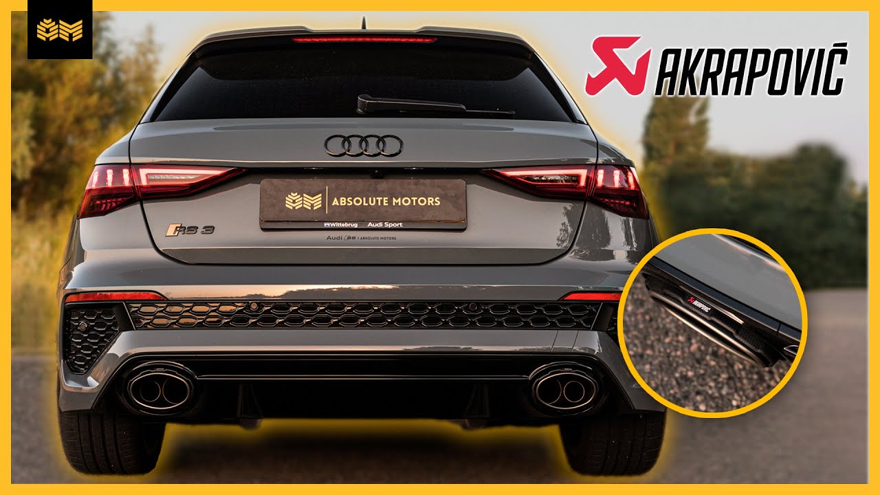 Audi RS3 8Y met Akrapovič Exhaust System | Absolute Motors
