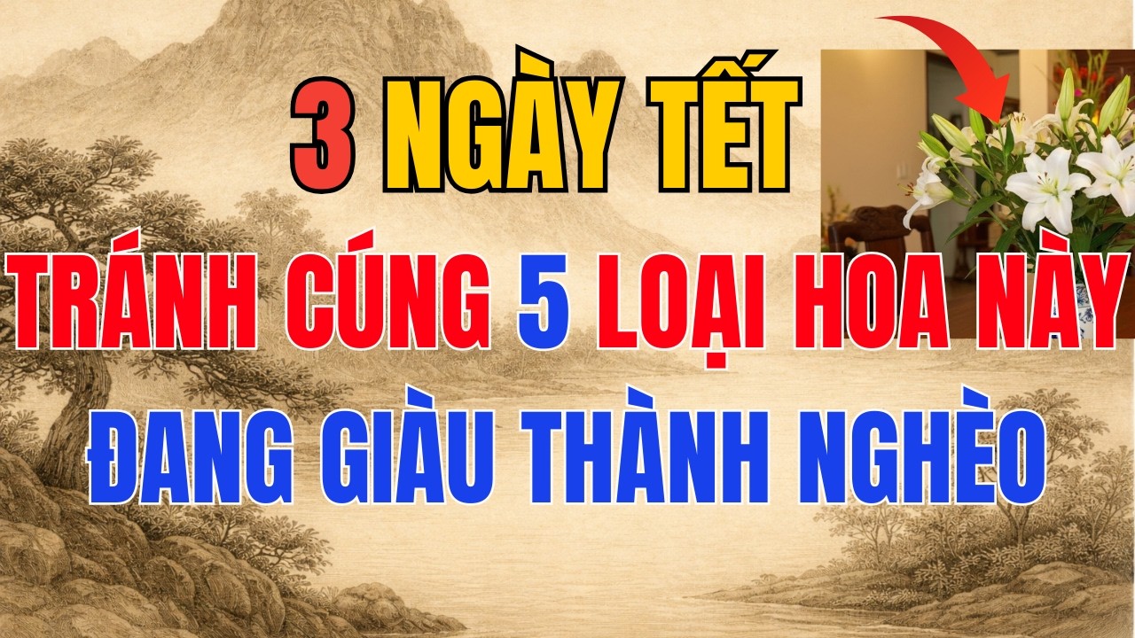 5 Loại Hoa Nên Tránh Trên Bàn Thờ Tết Bính Ngọ 2026: Đặt Sai Rước Họa Vào Thân, Nhà Mất Yên
