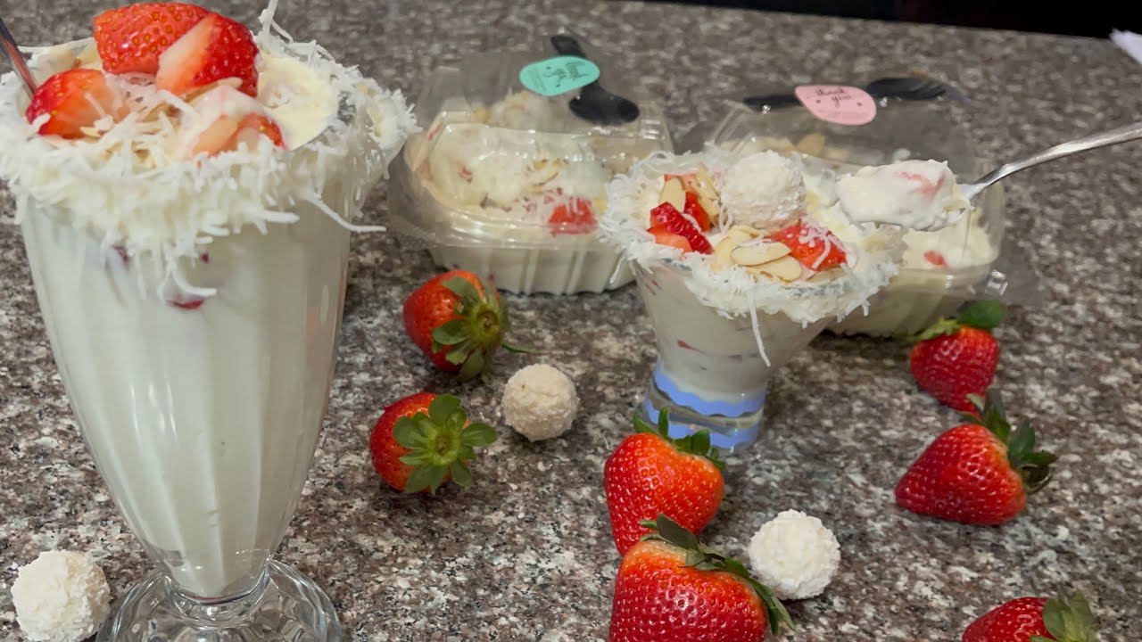 🍓🍓FRESAS con CREMA RAFAELLO 🥥📌RECETA COMPLETA‼️
