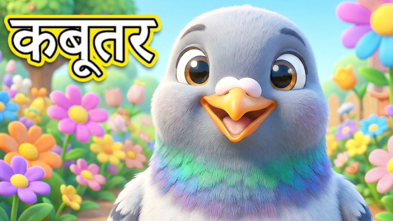 K Se Kabutar | क से कबूतर | Hindi Alphabet Rhymes | Kids Cartoon Song