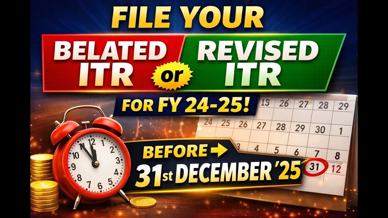 Belated and Revised ITR | 31st December is deadline | Message from Income Tax Department | File ITR