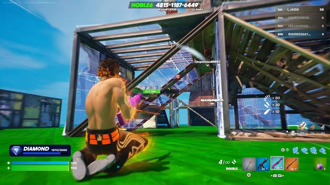 Playing Fortnight 1v1v1