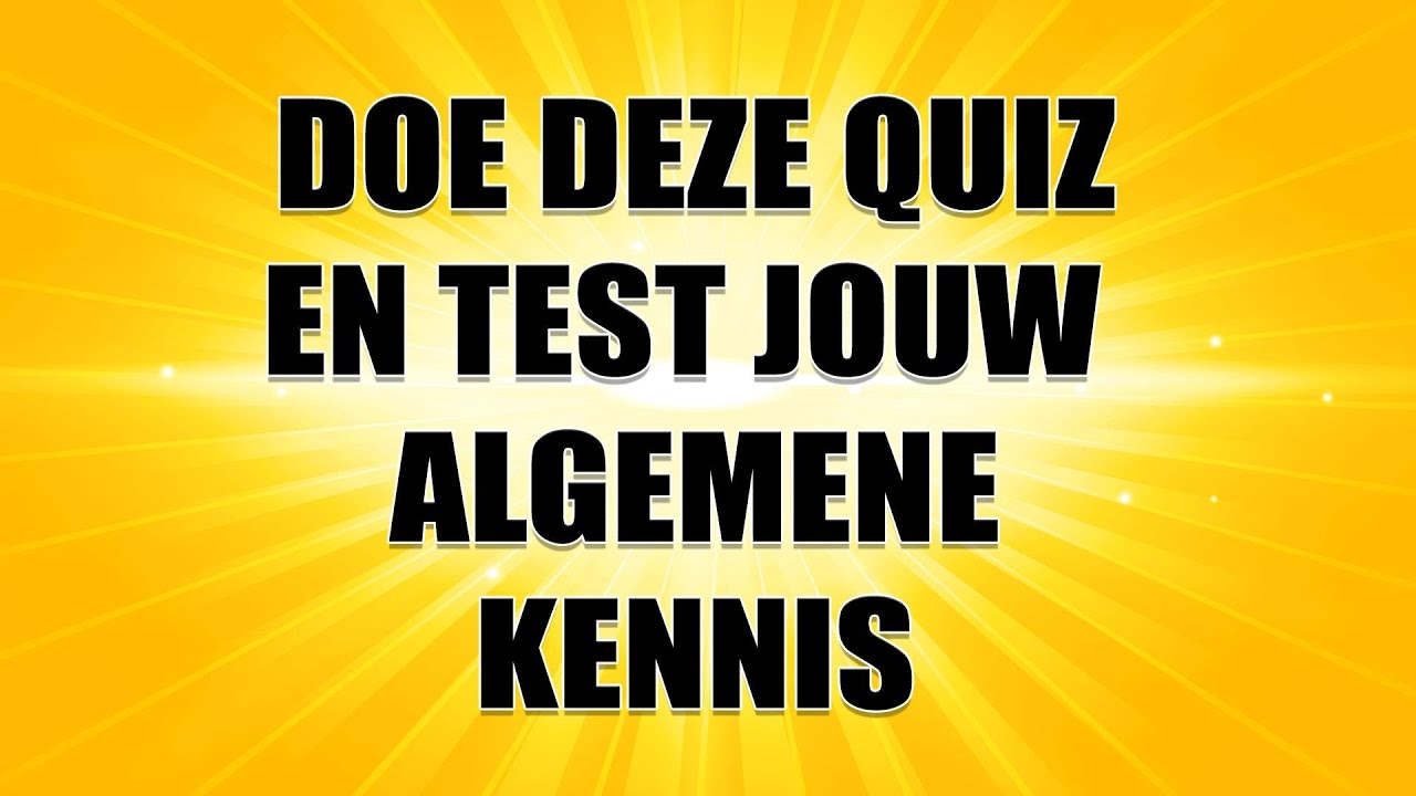 Algemene Kennis Quiz