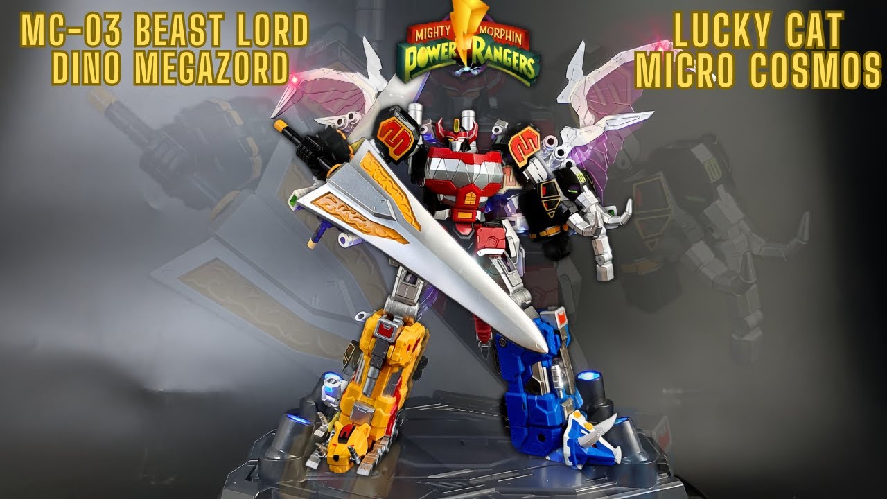 Best Megazord Lucky Cat Micro Cosmos MC-03 Beast Lord - Dino Megazord