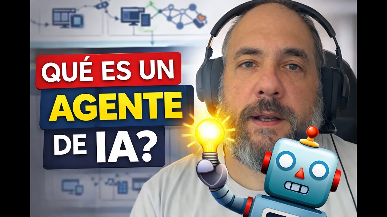 Qué es un AGENTE de IA y cómo funciona por dentro (explicado fácil)
