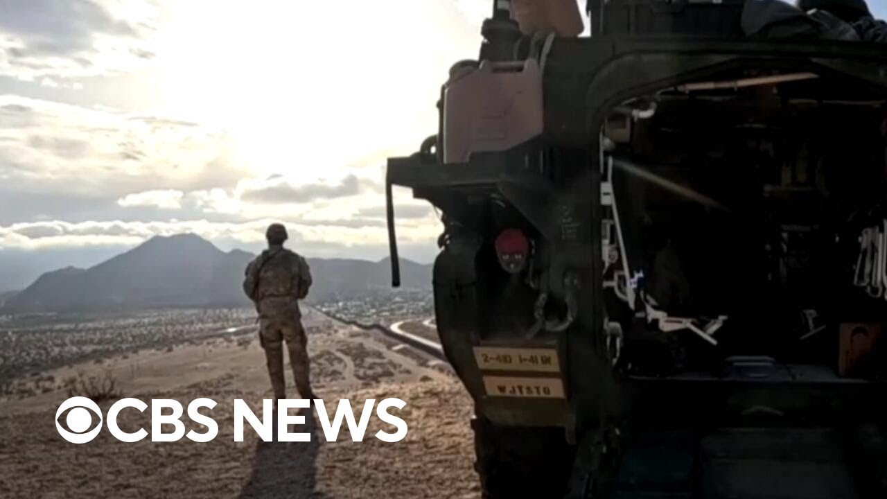 Firsthand look at U.S. Army patrols along U.S.-Mexico border with combat vehicles