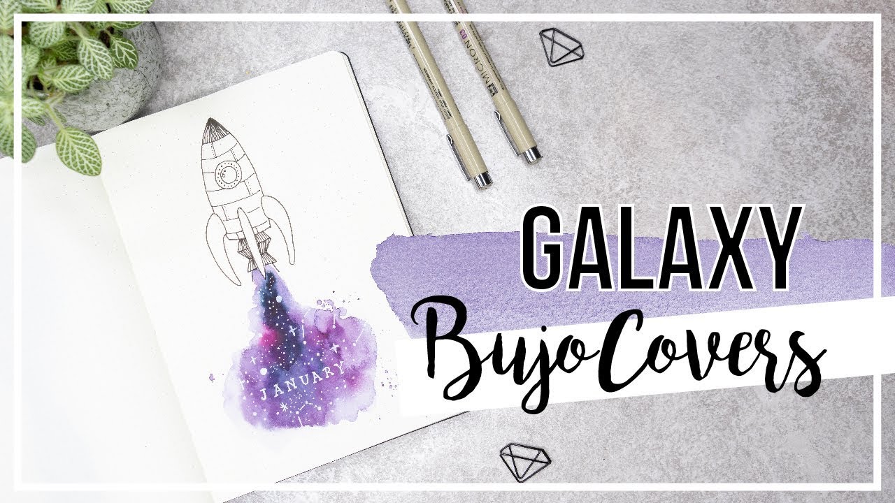 BULLET JOURNAL WITH ME | 3 galaxy covers