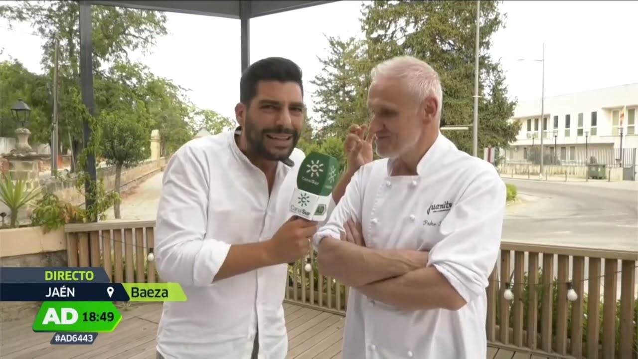 Alcachofas Luisa para Andalucía Directo de Canal Sur Televisión, agosto de 2023.
