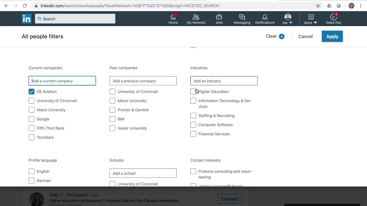 LinkedIn for Establishing Company Connections