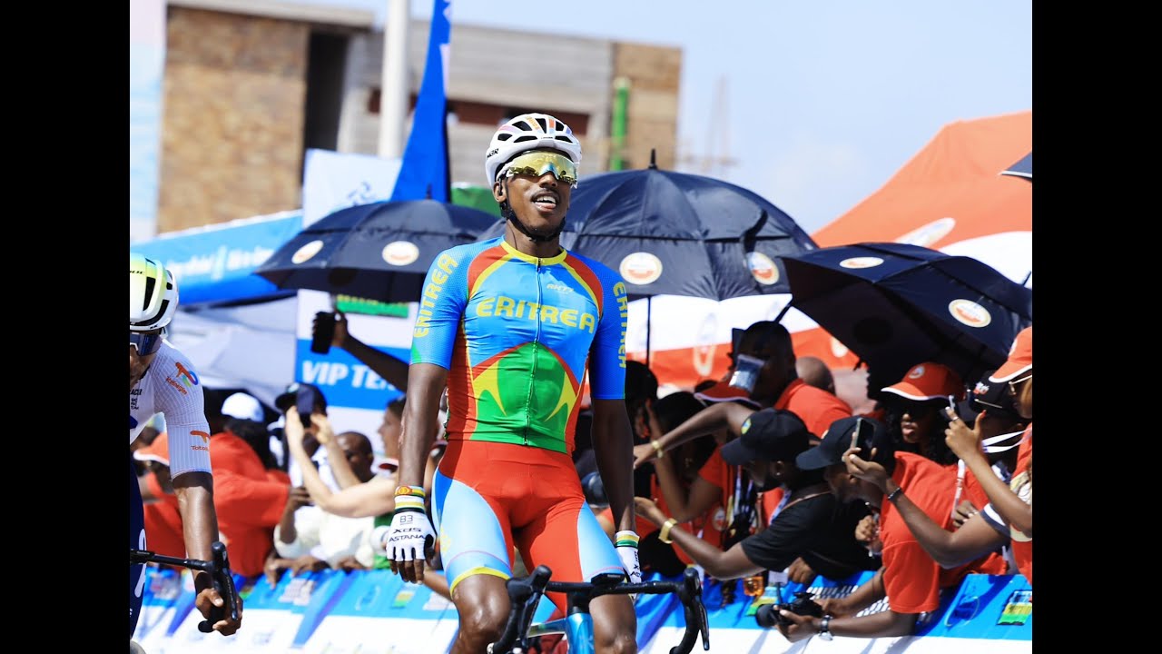 Henok Mulubrhan sprinted to win the first stage of Tour du Rwanda 2025