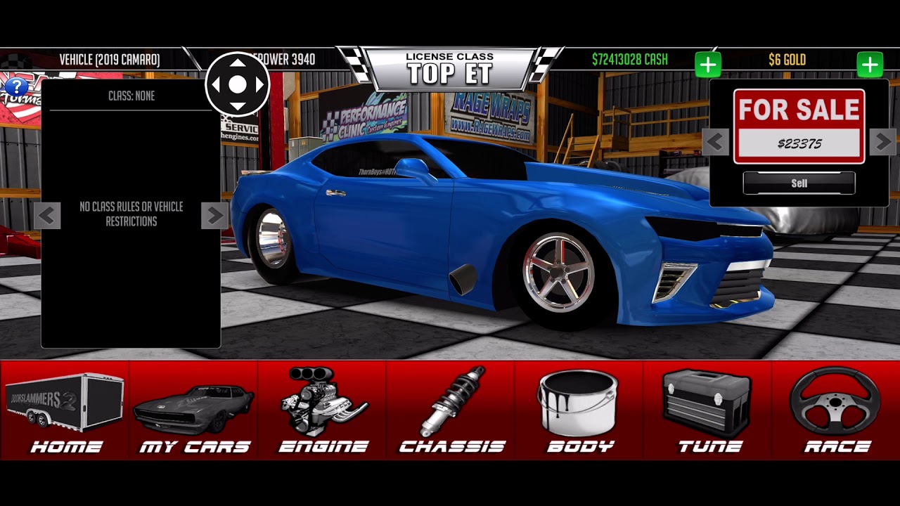 DS2 2019 Twin Turbo Camaro 5.99-6.03 Full Tune.