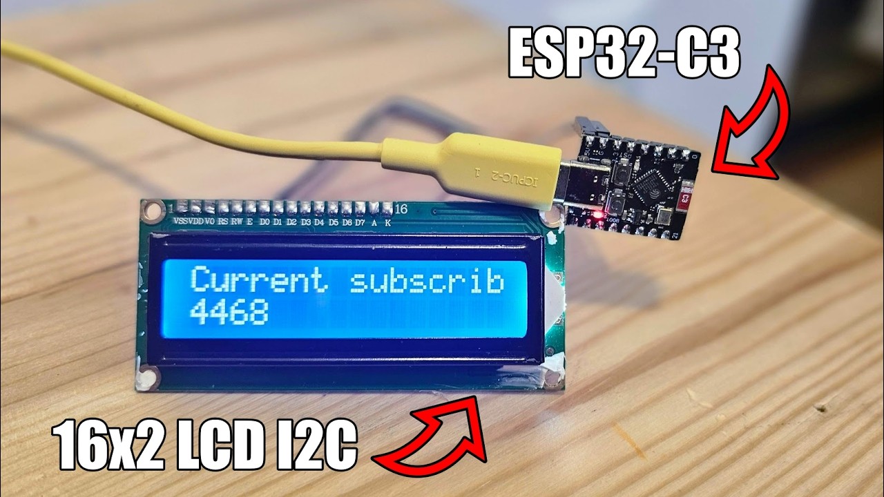 Учебное пособие по ESP32 C3 Super Mini + ЖК-дисплей 16x2 I2C (Руководство по Arduino IDE)