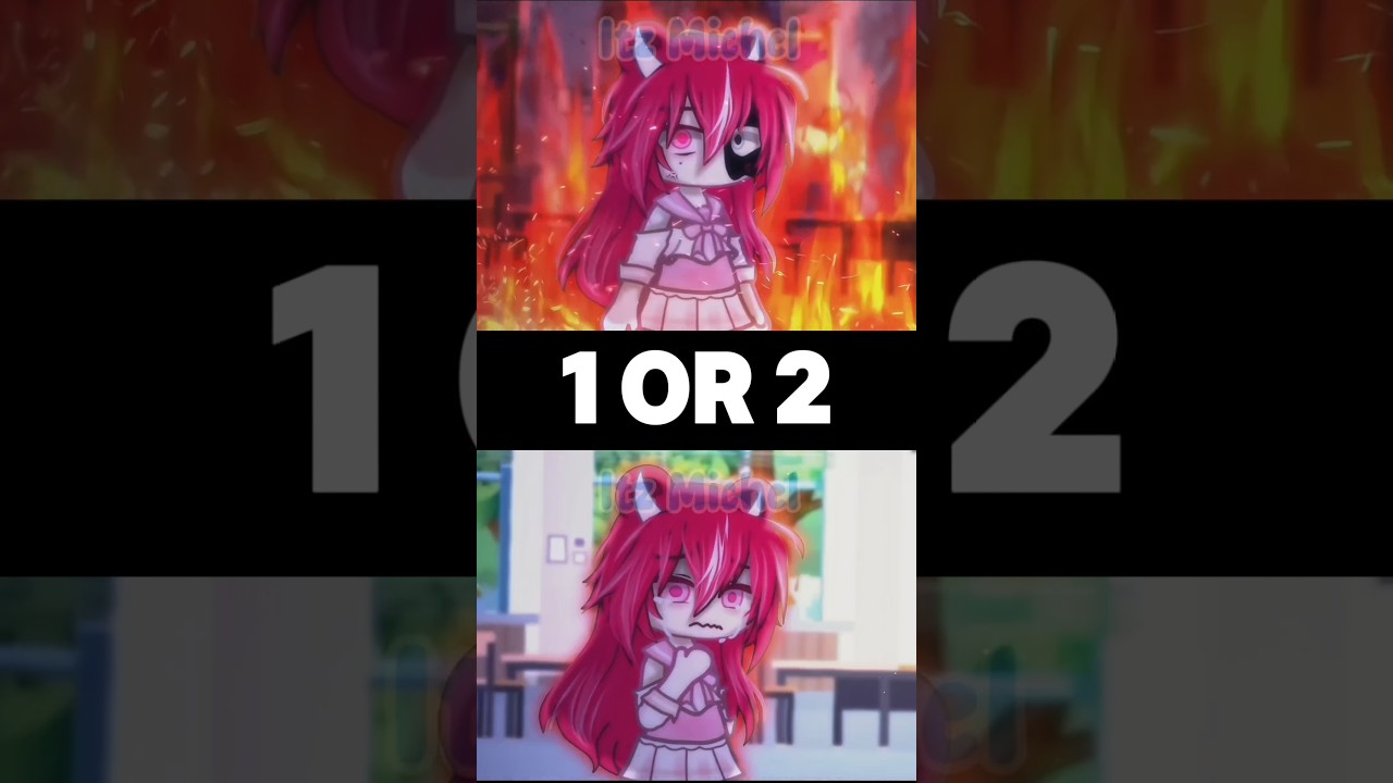 PLAY WITH FIRE🔥 || 1 OR 2? || #gacha #gachaclub #shorts #trend #gachalife