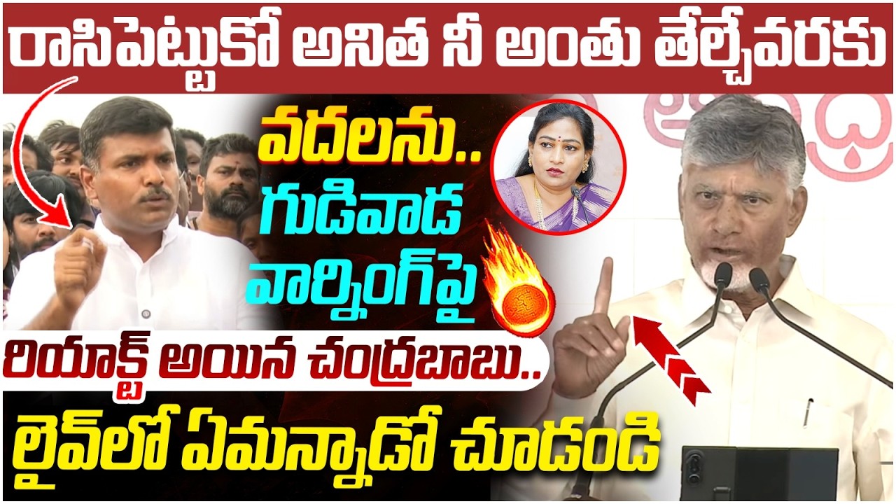 Chandrababu Reacts on Gudivada Amarnath Comments | Vangalapudi Anitha | YS Jagan | AP News