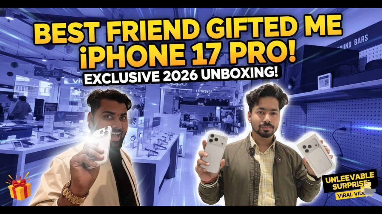 BEST SURPRISE EVER! Dost ne iPhone 17 Pro Gift kar diya 😱(@SKYMotologs )