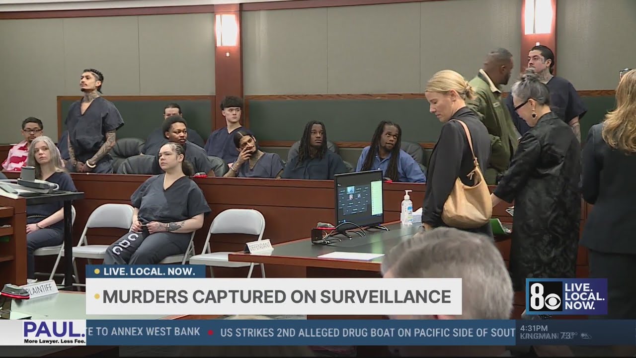 Las Vegas murders captured on surveillance cameras