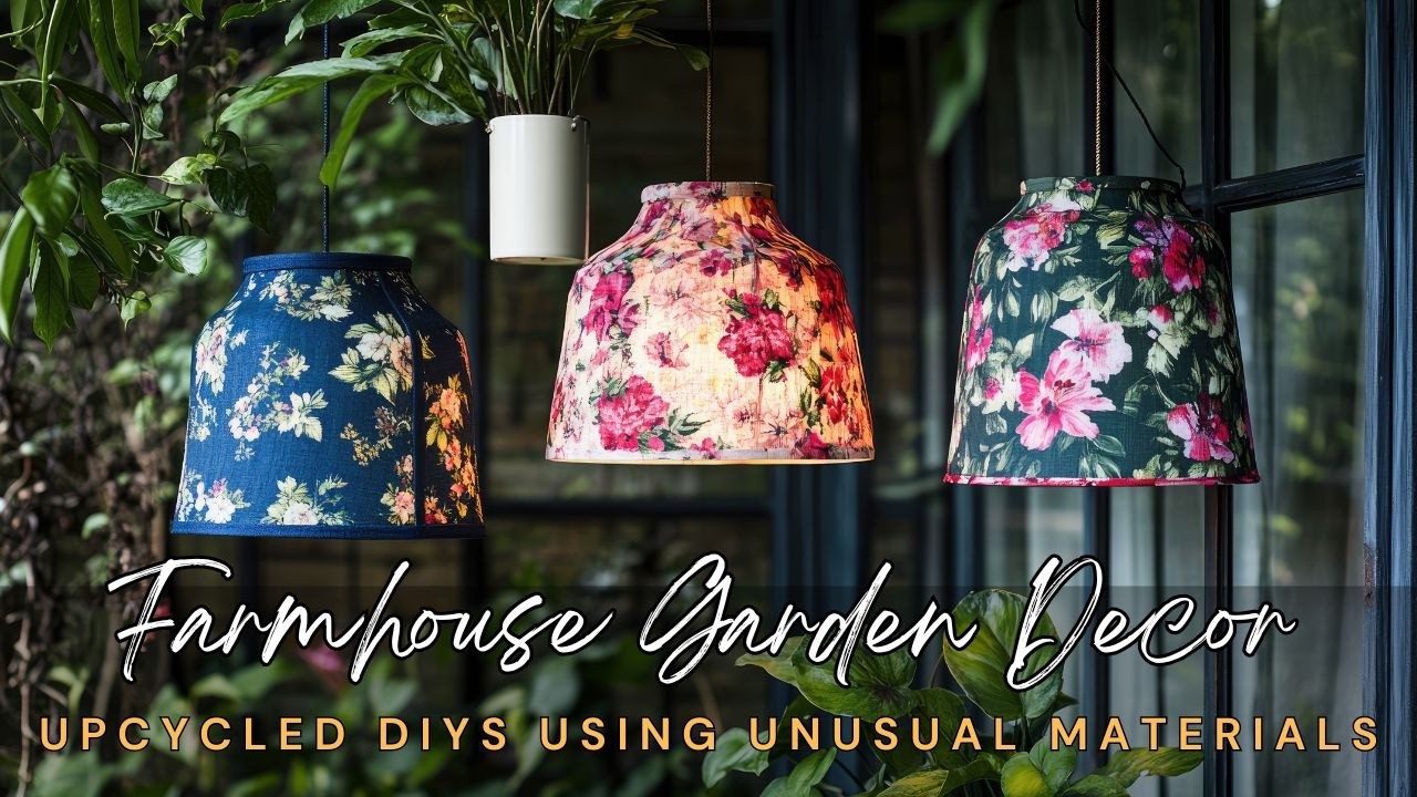 ♻️💚 Charming Rustic Farmhouse Garden Decor Ideas with Upcycled DIYs Using Unusual Materials