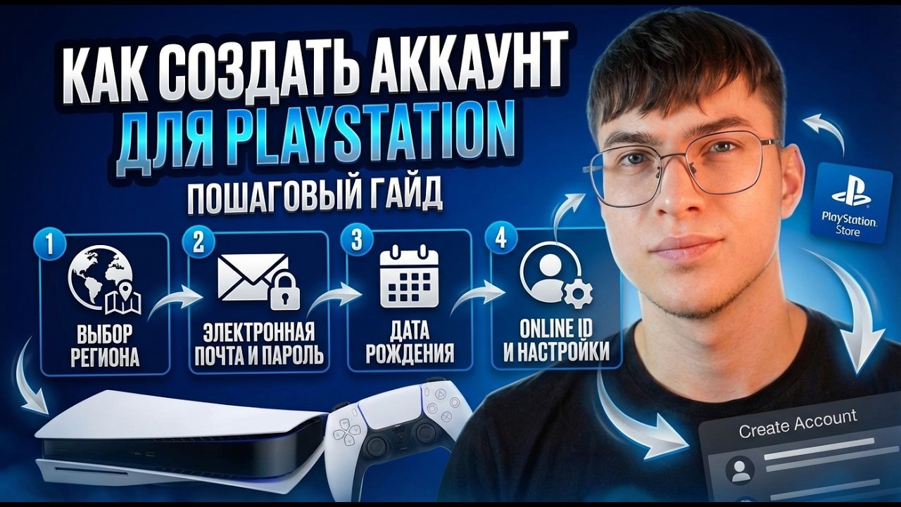 Как создать аккаунт PlayStation (ГАЙД для PS5, PS4)