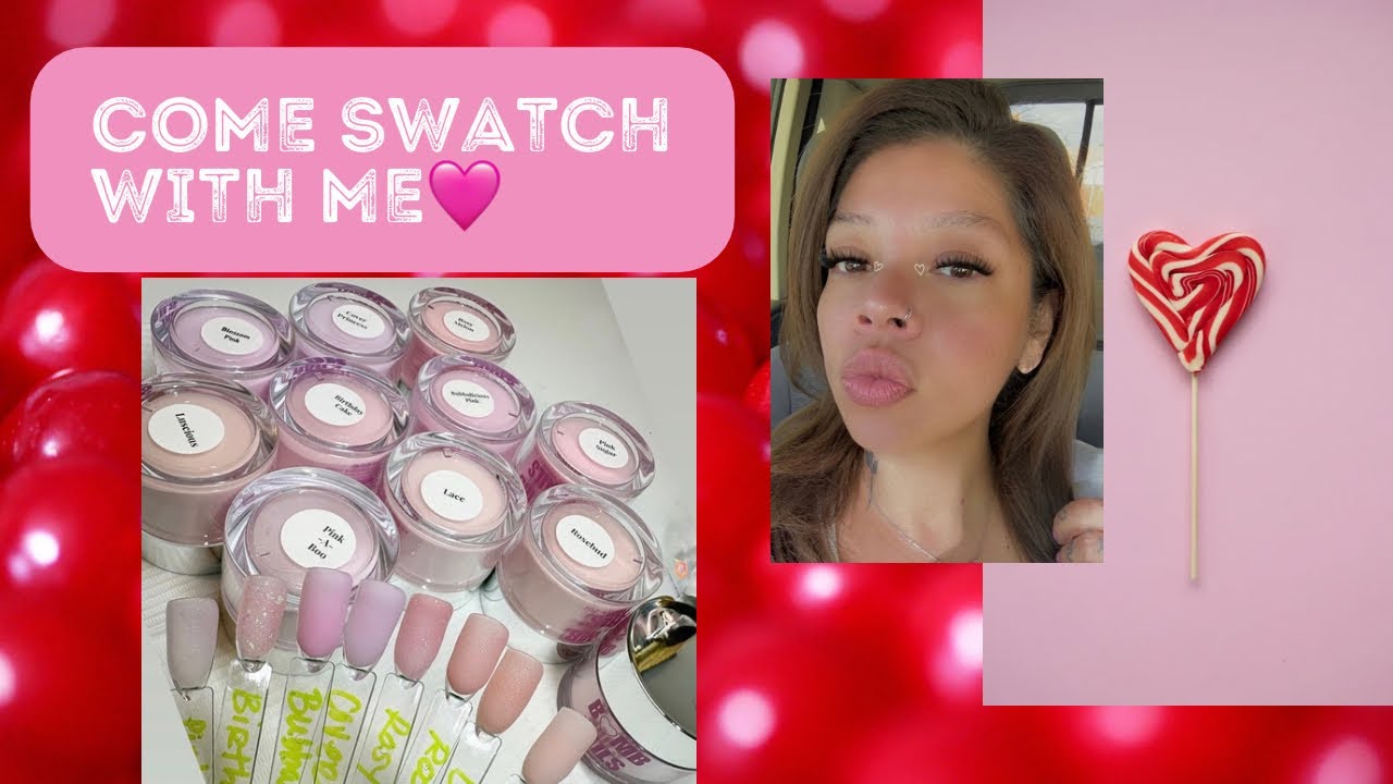Let’s swatch some acrylics🤗