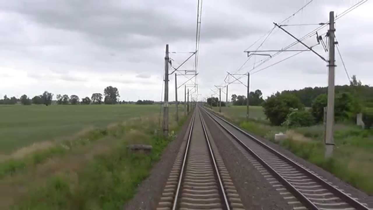 Odcinek Laskowice Pomorskie - Tczew z tyłu pociągu TLK Doker