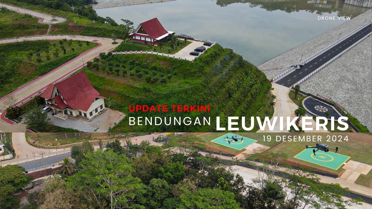 Update Terkini Bendungan Leuwikeris, Takeoff di HELIPAD Menyusuri Bendungan Yang Kian Coklat