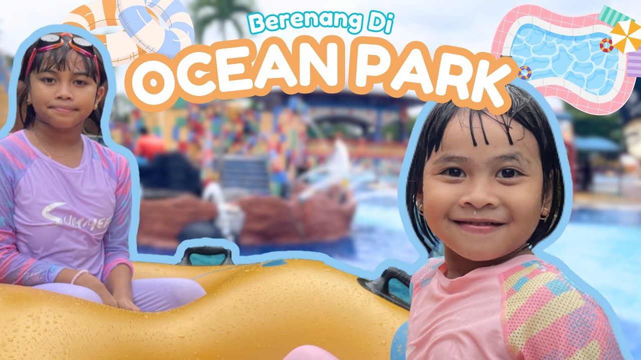 Berenang di ocean park BSD II ombaknya besar 🌊🌊