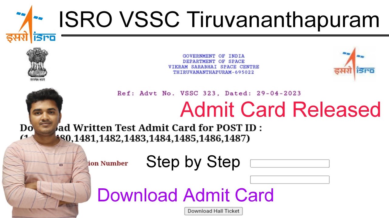 ISRO Vssc Admit Card 2023 Released | Vssc Admit Card Download 2023 | How to download Vssc admit Card