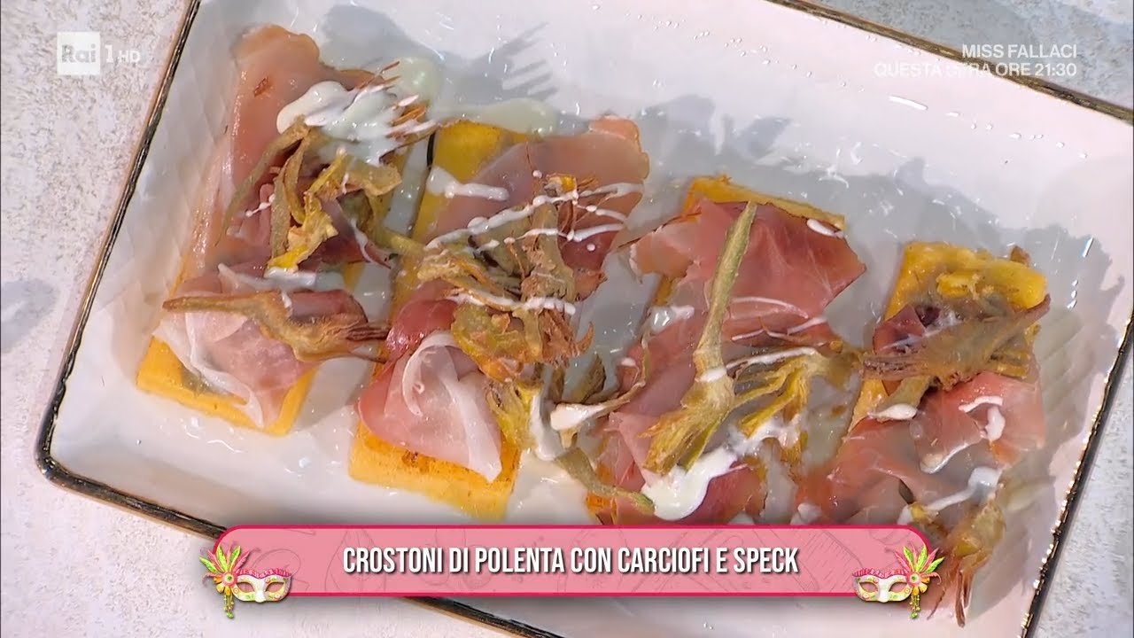 Crostoni di polenta con carciofi e speck - È sempre mezzogiorno 04/03/2025