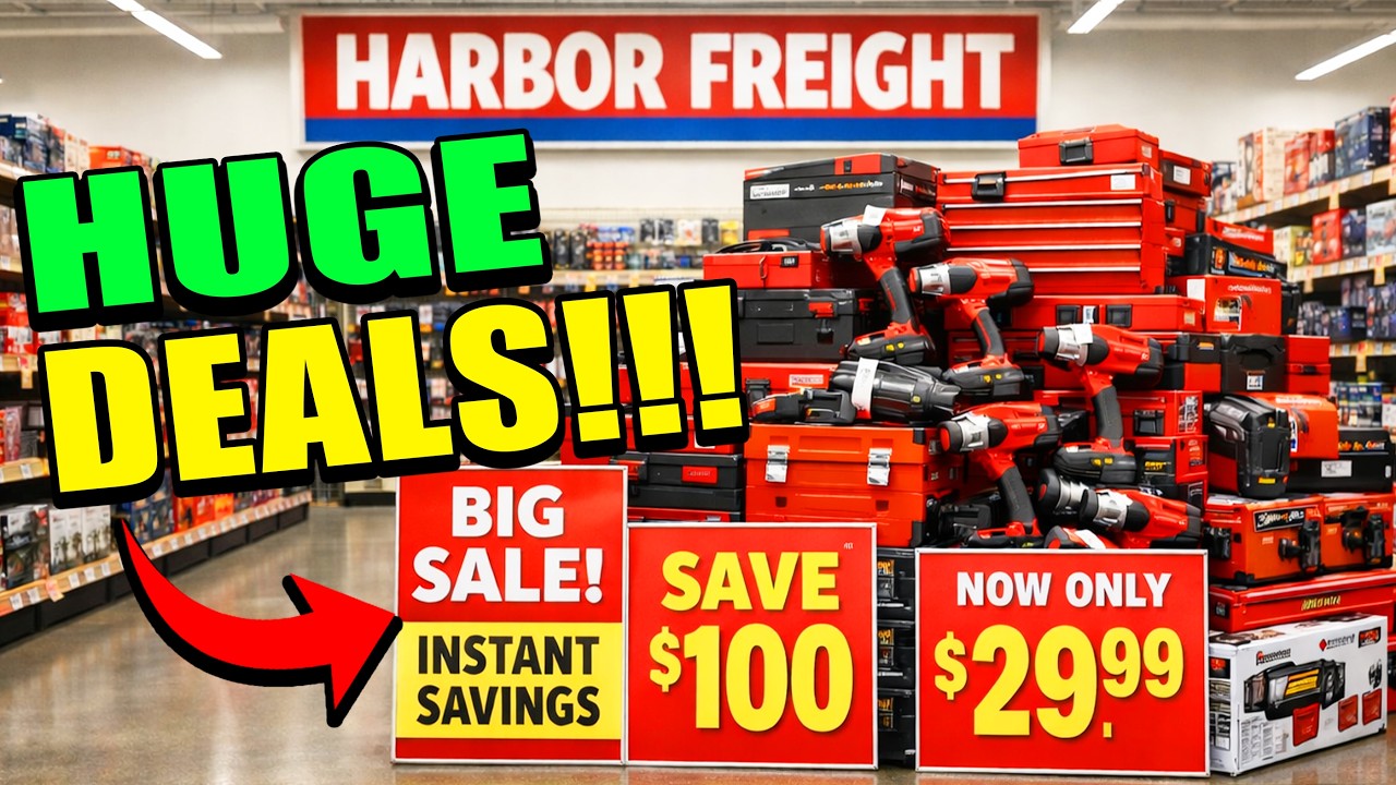 Огромные скидки от Harbor Freight в этом месяце &mdash; даже лучше, чем на распродаже на парковке!
