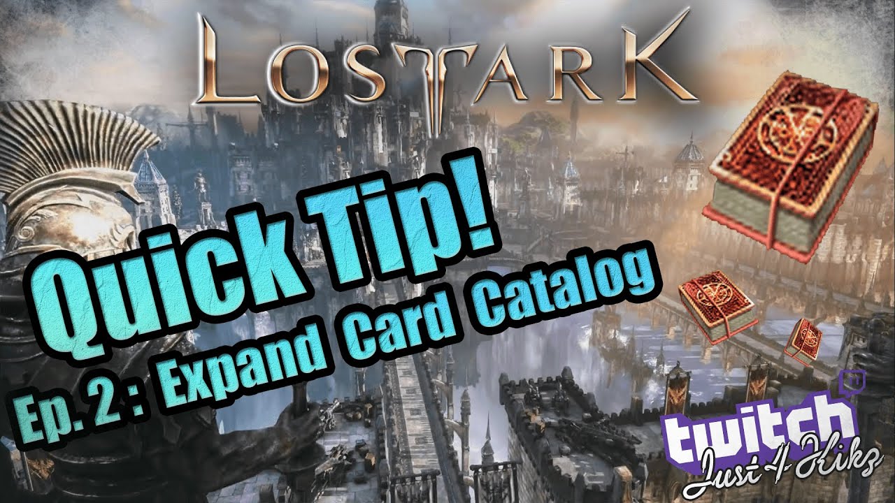 Lost Ark - How to expand the Card Catalog! (The Card Catalog is full)