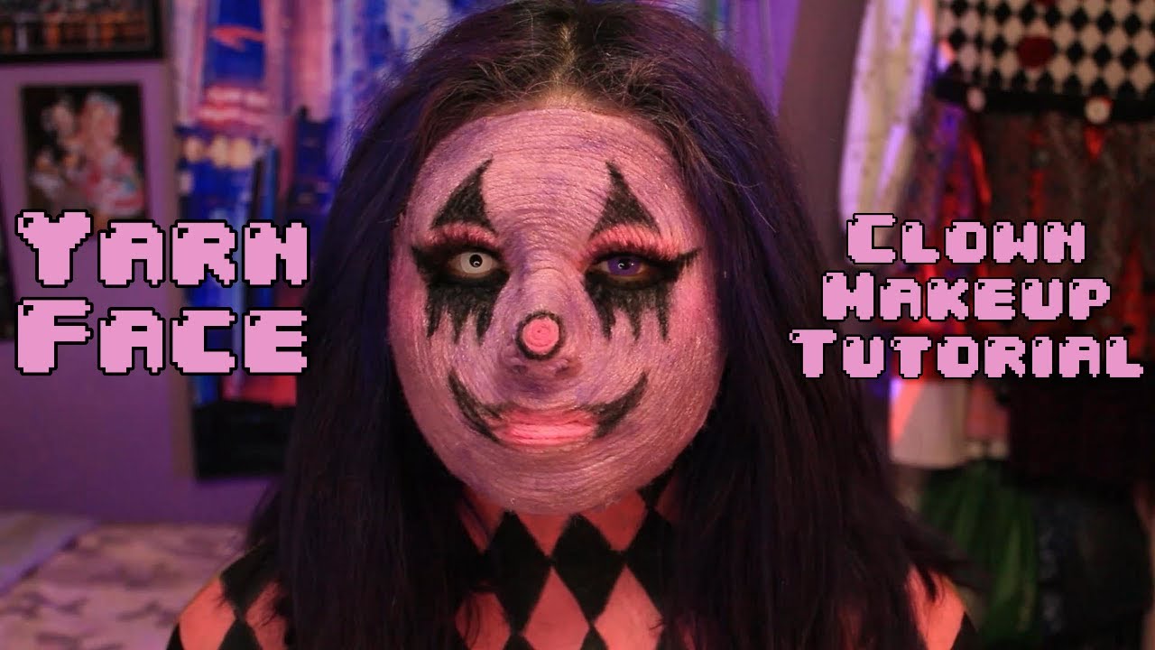 Yarn Clown Makeup Tutorial