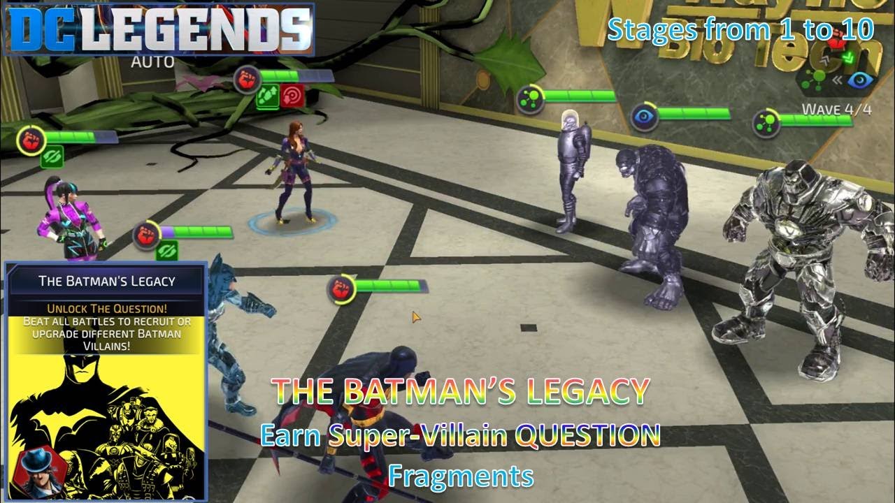 [*/\*] DC Legends: Fight Superheroes - THE BATMAN'S LEGACY Event - Stages from 1 to 10