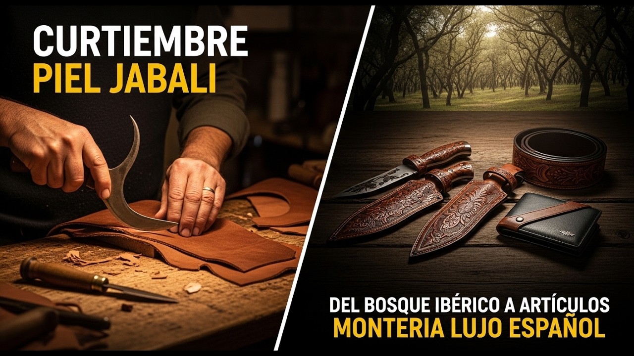 Curtiembre Piel Jabalí – (Proceso Tradicional) Del Bosque Ibérico a Artículos Montería Lujo Español