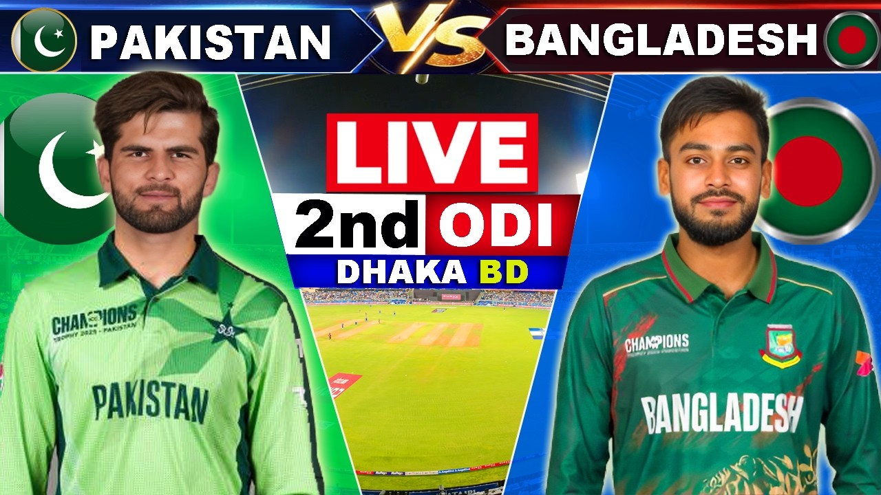 🛑Live PAK Vs BANG 2nd ODI Match | Live Cricket Match Today | PAK vs BAN ODI 2nd Innings #livescore