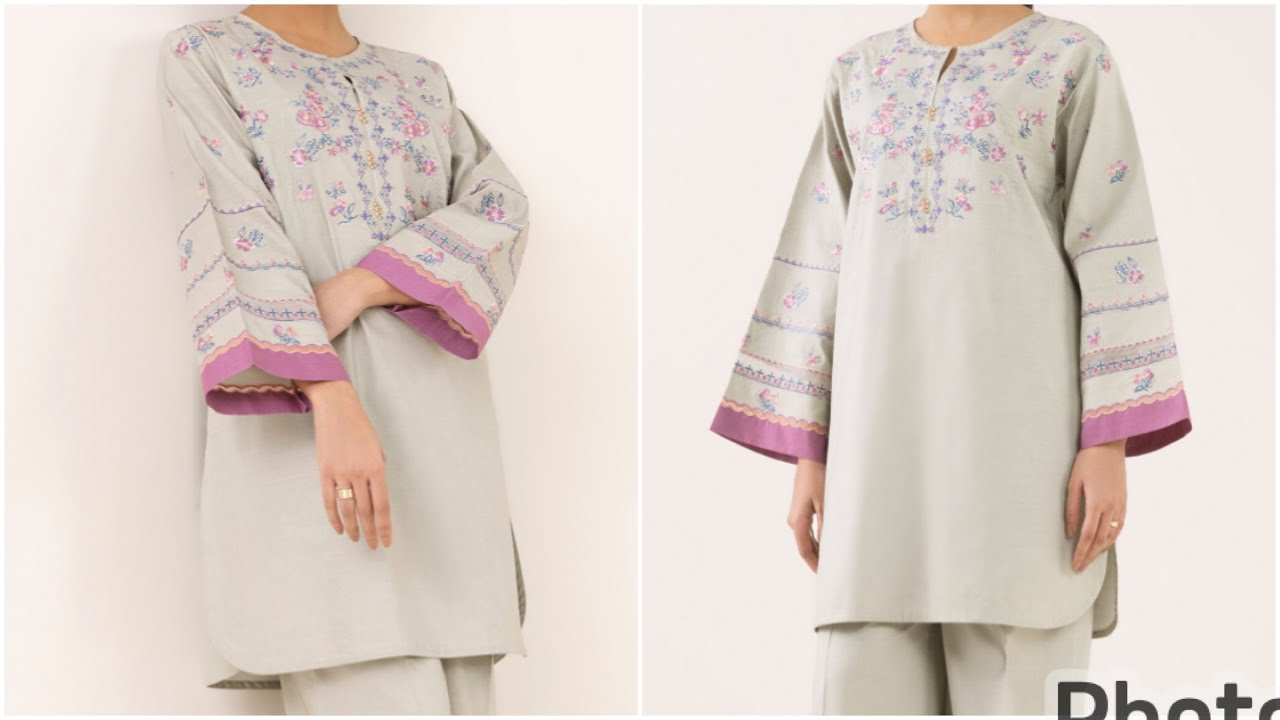 How to Design Pannel kurti with round Daman in very easy way | Most stylish kurti with round Daman