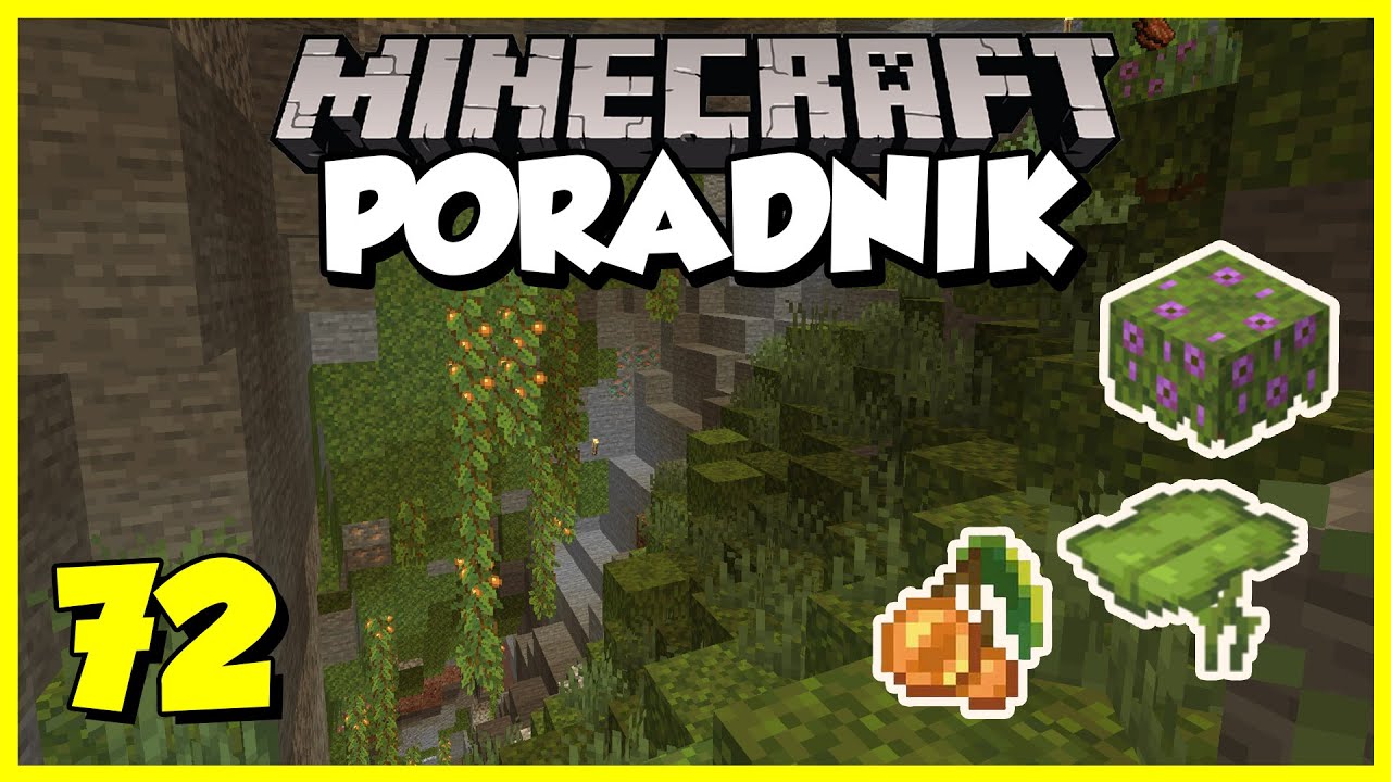 Minecraft Poradnik #072 - bujna jaskinia, azalia, świecące jagody | Minecraft 1.18 Survival