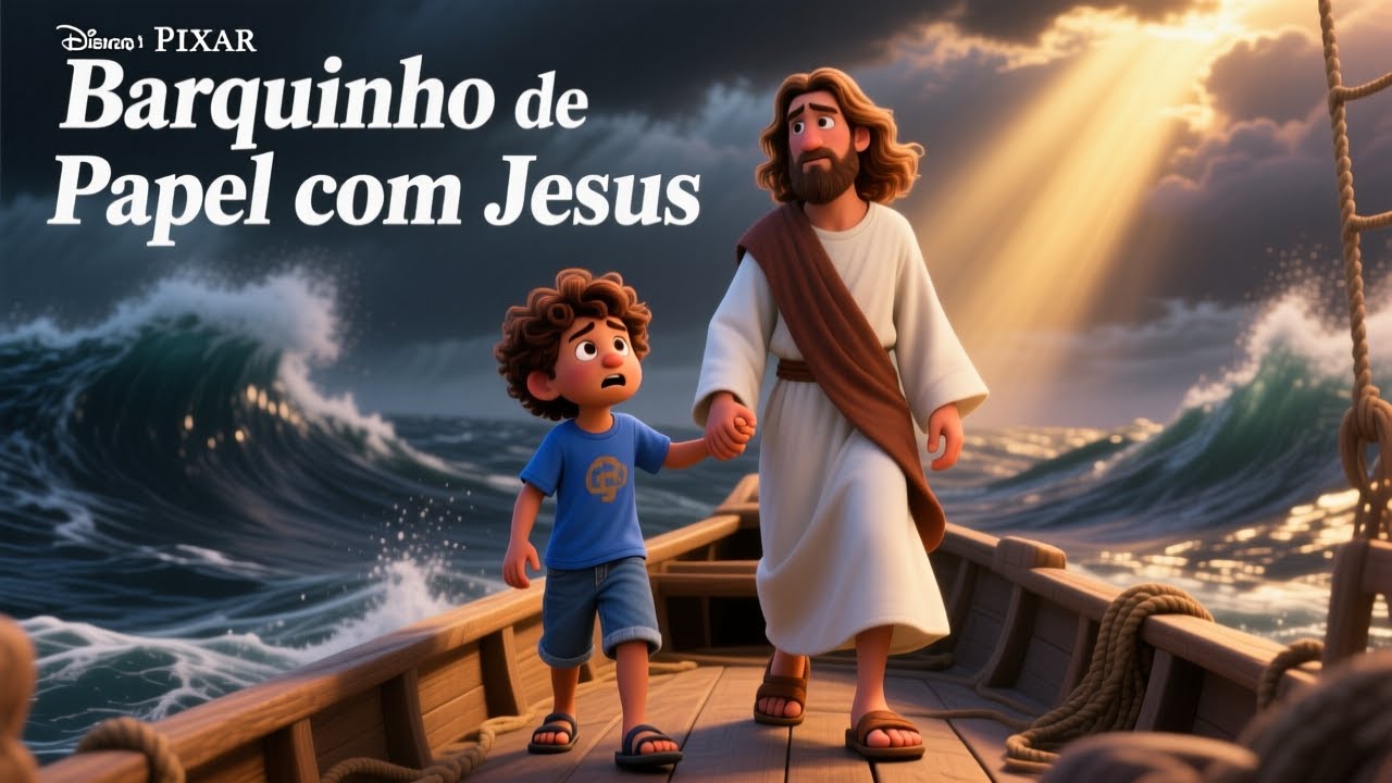 HISTÓRIA INFANTIL PARA DORMIR: O Barquinho de Papel e a Tempestade 🙏✨