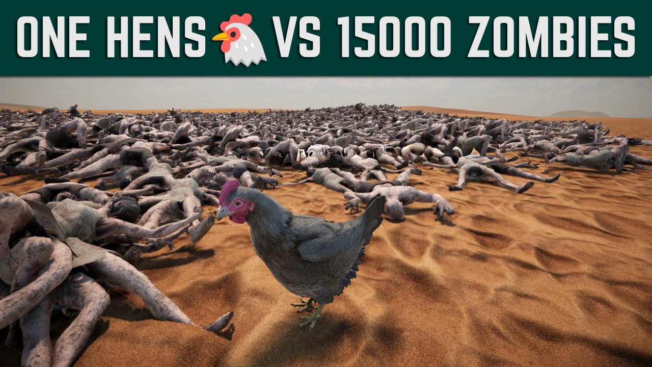 1 Chicken vs 20,000 Zombies – Can This Hero Survive the Impossible? 🐔🔥