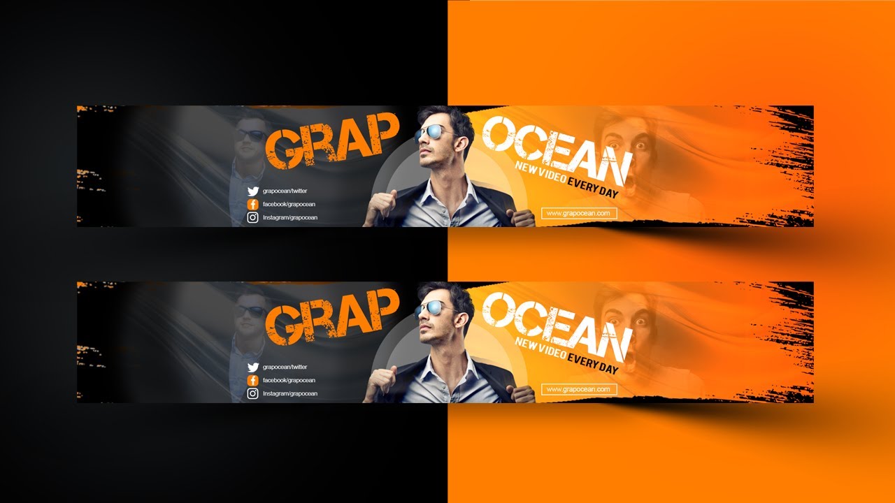 How To Make Creative YouTube Banners - Adobe Photoshop Tutorial