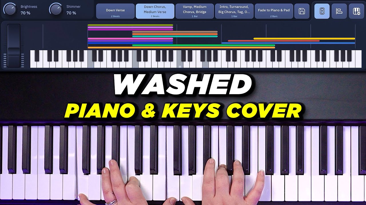 WASHED Piano & Keys Playthrough - Elevation Rhythm - Song Specific Patch Sunday Keys