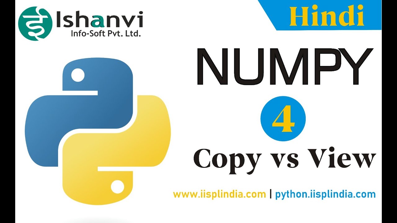 NumPy Tutorial - 04 | Array Copy vs View